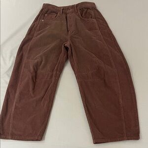Free People Corduroy barrel pants